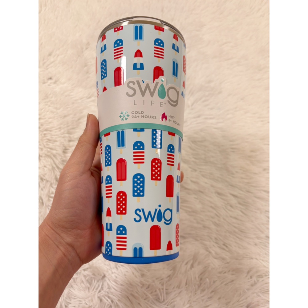 Swig Life 32oz Tumbler | Insulated Stainless Steel Travel Tumbler | Rocket Pop‎